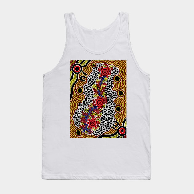 Aboriginal Art - Gathering 2 Tank Top by hogartharts